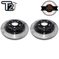 DBA T2 4x4 Series Slotted Front Rotors PAIR - Ford Falcon BA, BF, FG/Territory SY, SZ DBA2107S