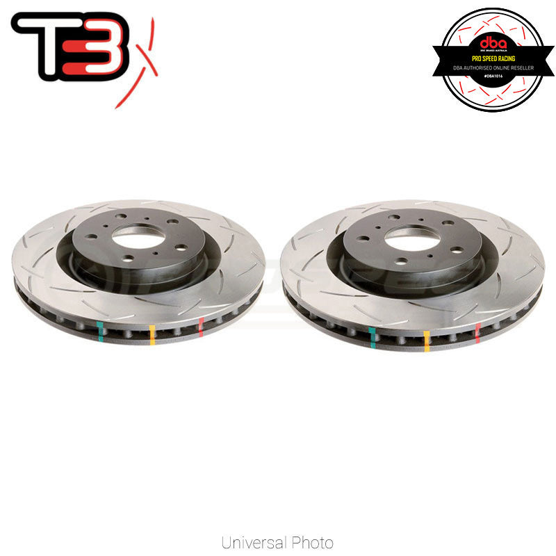 DBA T3 4000 Series Slotted Rotors PAIR - Honda Integra R 00-01 (Rear) DBA4477S