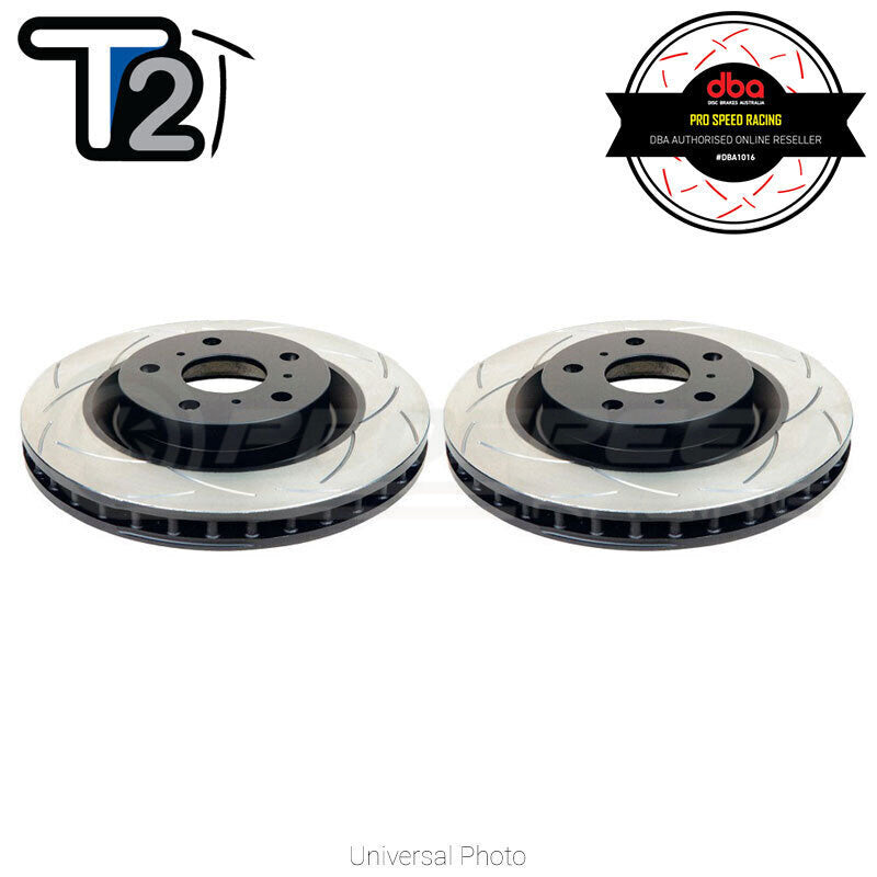 DBA T2 Street Series Slotted Rotors PAIR - Honda S2000 99-03 (Rear) DBA483S