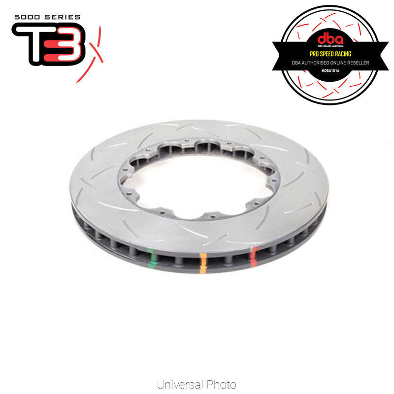 DBA T3 5000 2-Piece Slotted Rotor Ring SINGLE - Subaru WRX 01-07/WRX 09-14/Forester SG/SH/BRZ 12-21, 22+/Toyota 86 GTS (Front, 295 x 25mm) image 1