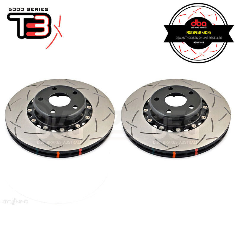 DBA T3 5000 2-Piece Slotted Rotors PAIR image 1