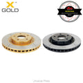 DBA Street X Series Cross-Drilled/Slotted Gold Rotors PAIR - Ford BA/BF & FG 02-ON (Rear) DBA505X