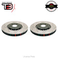DBA 5000 T3 Series 2-Piece Slotted Rotors PAIR Black Hat - Ford Focus XR5 Turbo -ON (Front) DBA52120