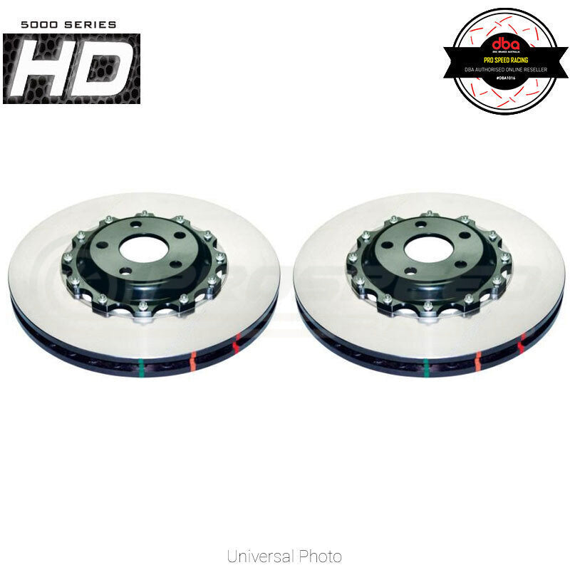 DBA 5000 Standard Series 2-Piece Rotors PAIR Silver Hat - BMW 3 Series F31, F32, F33 & F36 Performan