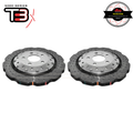 DBA Wave XD 5000 Silver 2-Piece Drilled Rotors PAIR image 1