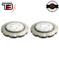 DBA Wave XD 5000 Silver 2-Piece Drilled Rotors PAIR image 1