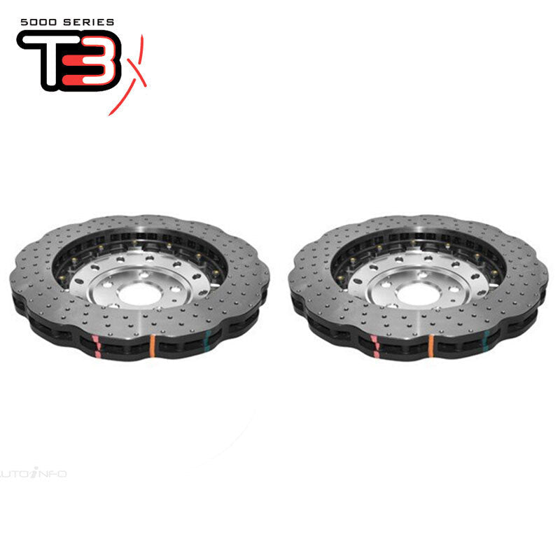 DBA Wave XD 5000 Silver 2-Piece Slotted Rotors PAIR image 2