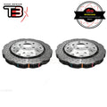 DBA Wave XD 5000 Silver 2-Piece Slotted Rotors PAIR image 1