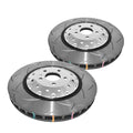 DBA T3 5000 Silver 2-Piece Slotted Rotors PAIR - Two-Piece Rotor Pair - DBA53002SLVS