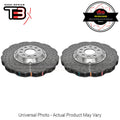 DBA Wave XD 5000 Silver 2-Piece Slotted Rotors PAIR image 1