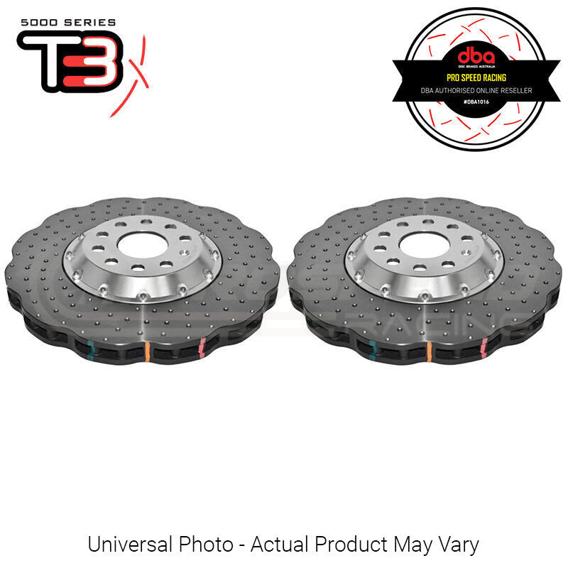 DBA Wave XD 5000 Silver 2-Piece Slotted Rotors PAIR image 1