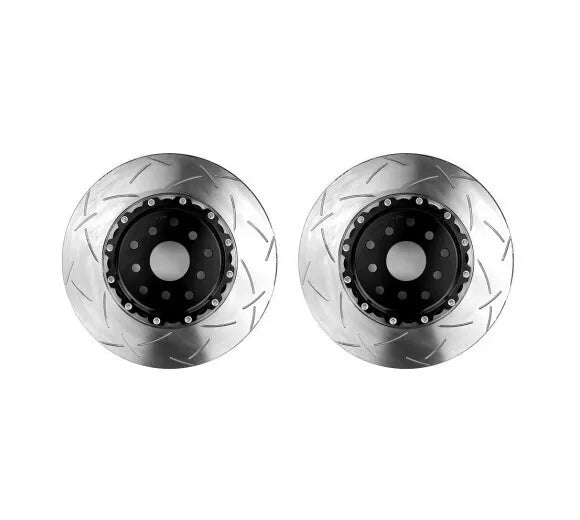 DBA T3 5000 Silver 2-Piece Slotted Rotors PAIR - Audi RS3 8V Sedan DAZA, Front Pair - DBA53004SLVS