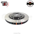 DBA T3 5000 XD 2-Piece Drilled/Dimpled Rotor SINGLE image 1