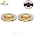 DBA X Gold Slotted Rotors PAIR image 1