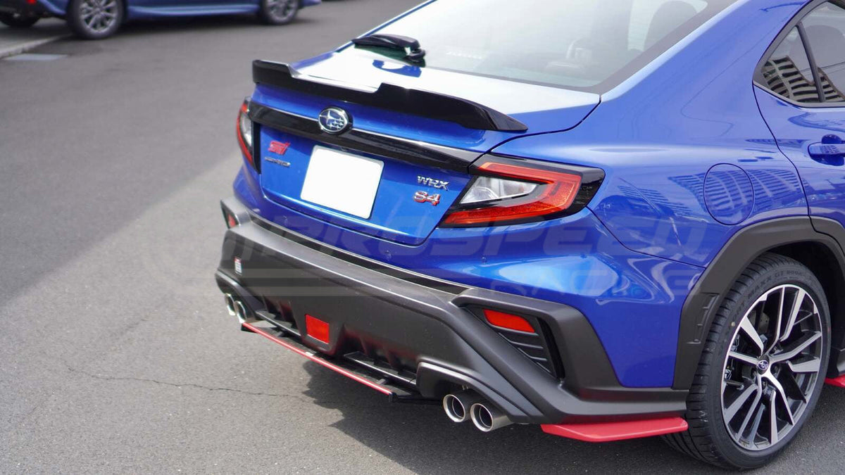 STI Genuine Cherry Blossom Rear Side Spoiler Skirts