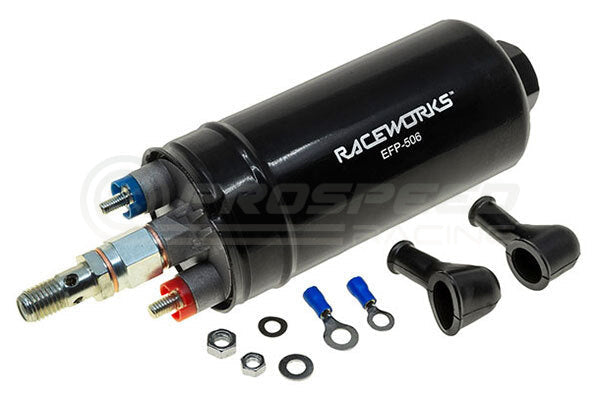 Raceworks 300LPH 60mm Bosch 044 Style External Fuel Pump E85 Safe