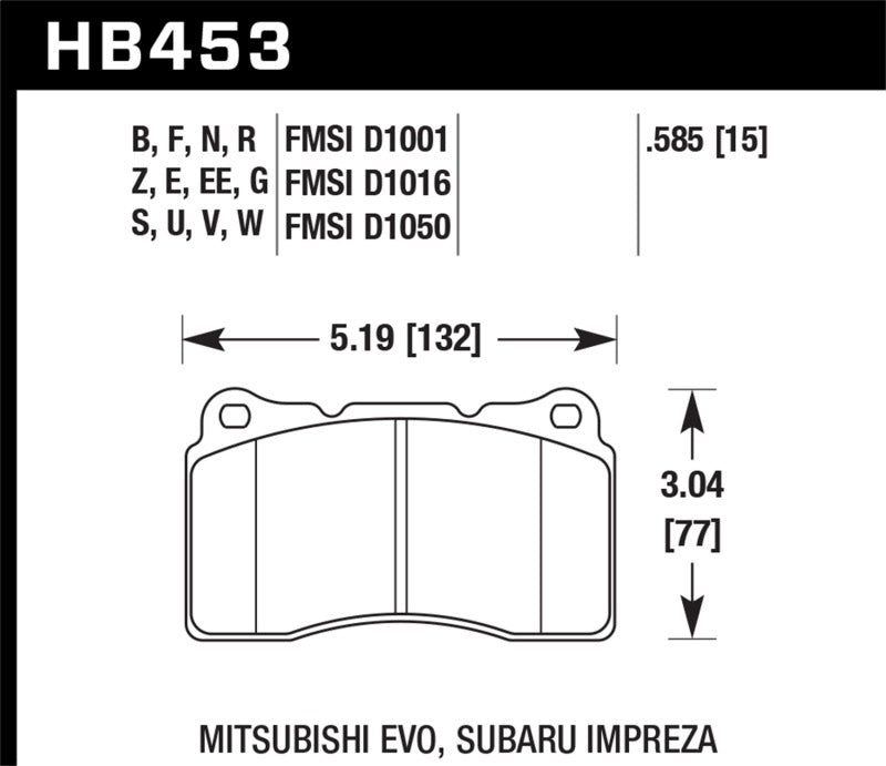 Project Mu RC09 Club Racer Front Brake Pads
