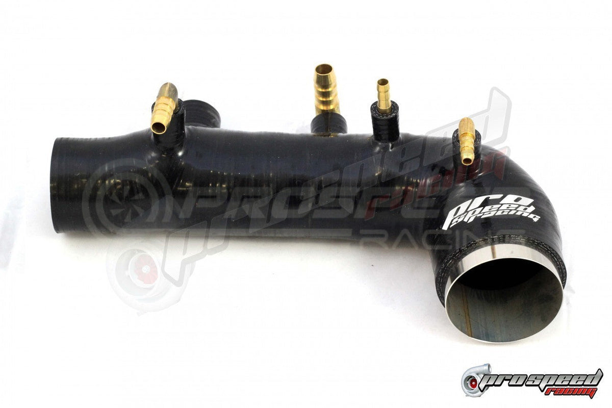 PSR Silicone Turbo Inlet BLACK - Subaru WRX 01-07/STI 01-21 STI/FXT 03-08 image 1