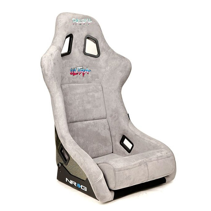NRG "PRISMA ULTRA Edition" FRP Race Bucket Seat Large - Gold Pearl Shell/Grey Alcantara Suede image 1