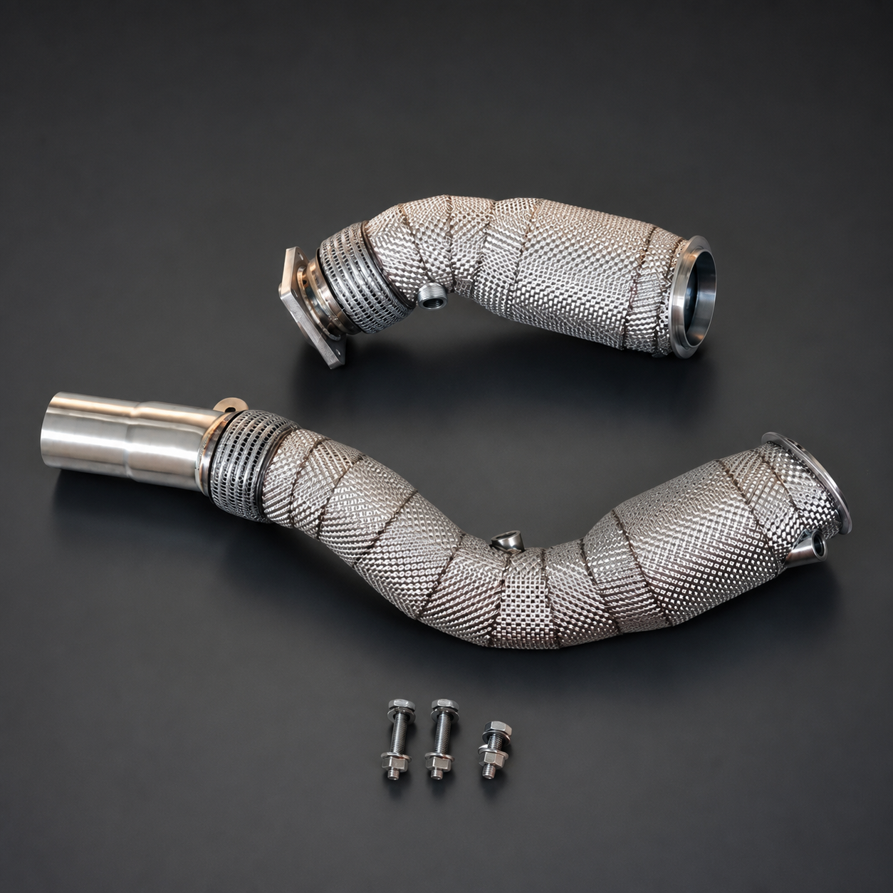 VCTR Performance BMW M2/M3/M4 F8X S55 High Flow Catted Downpipe Kit | Heat Shield