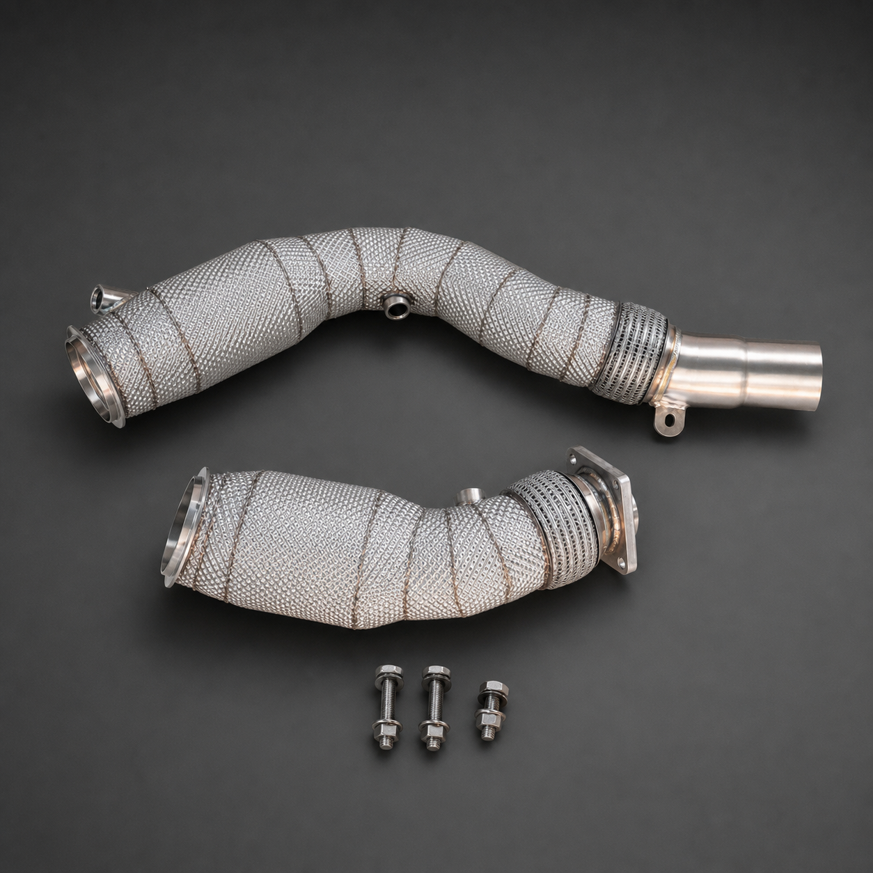 VCTR Performance BMW M2/M3/M4 F8X S55 High Flow Catted Downpipe Kit | Heat Shield