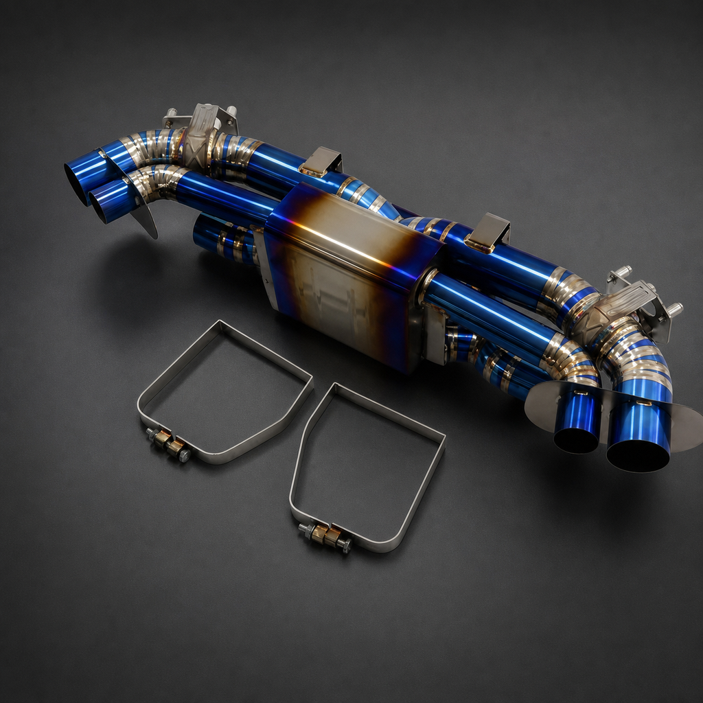 VCTR Performance Porsche 911 992 Titanium Catback Exhaust System