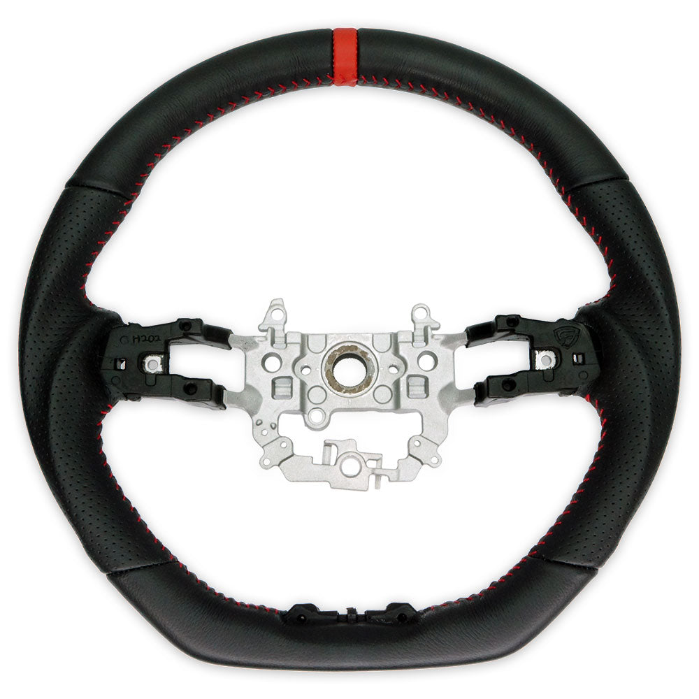PSR Leather Steering Wheel w/Red Stitching