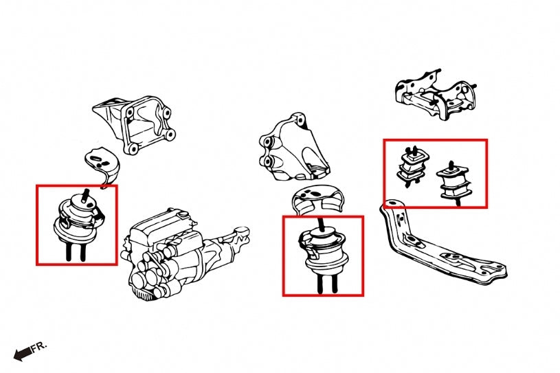Hardrace Hardened Engine Mount + Transmission Mount image 2