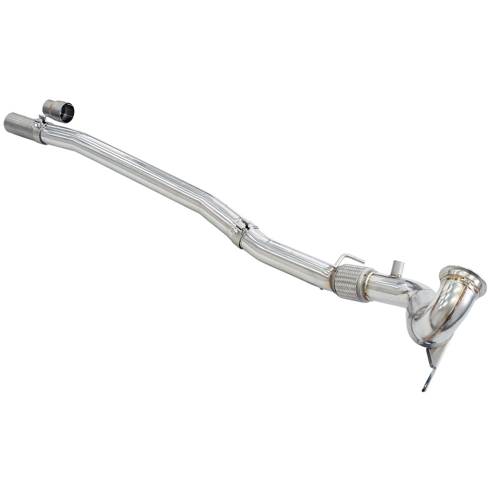 Invidia Down Pipe w/High Flow Cat - Audi S3 8V / VW Golf R Mk7 - HS14AS3DPC