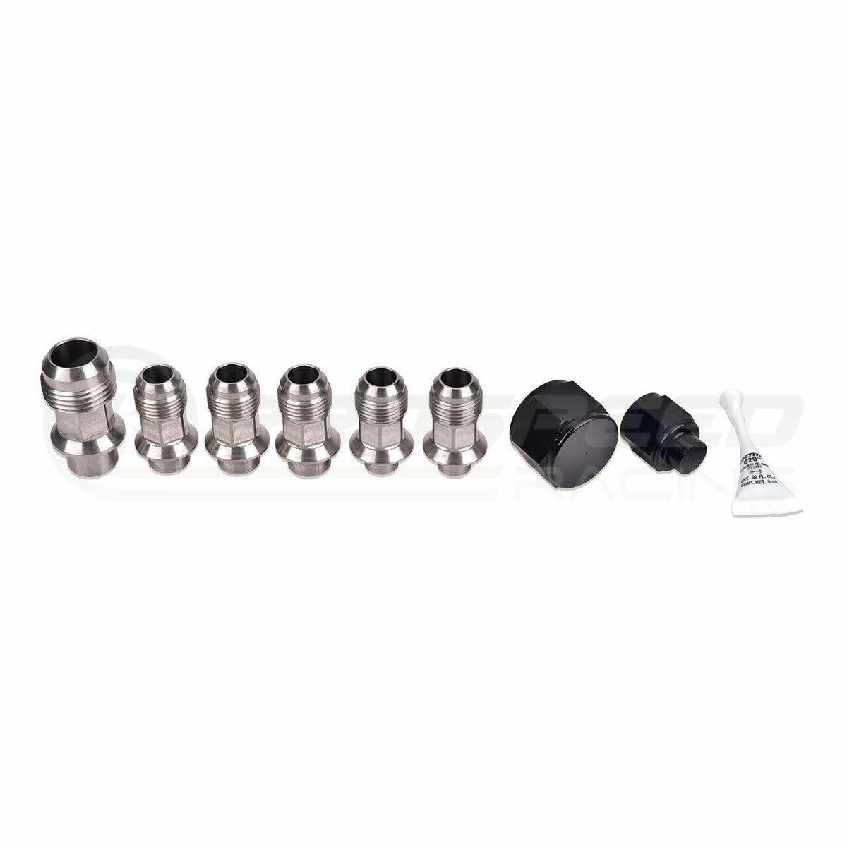 IAG Stainless Steel AN AOS Breather Fitting Set