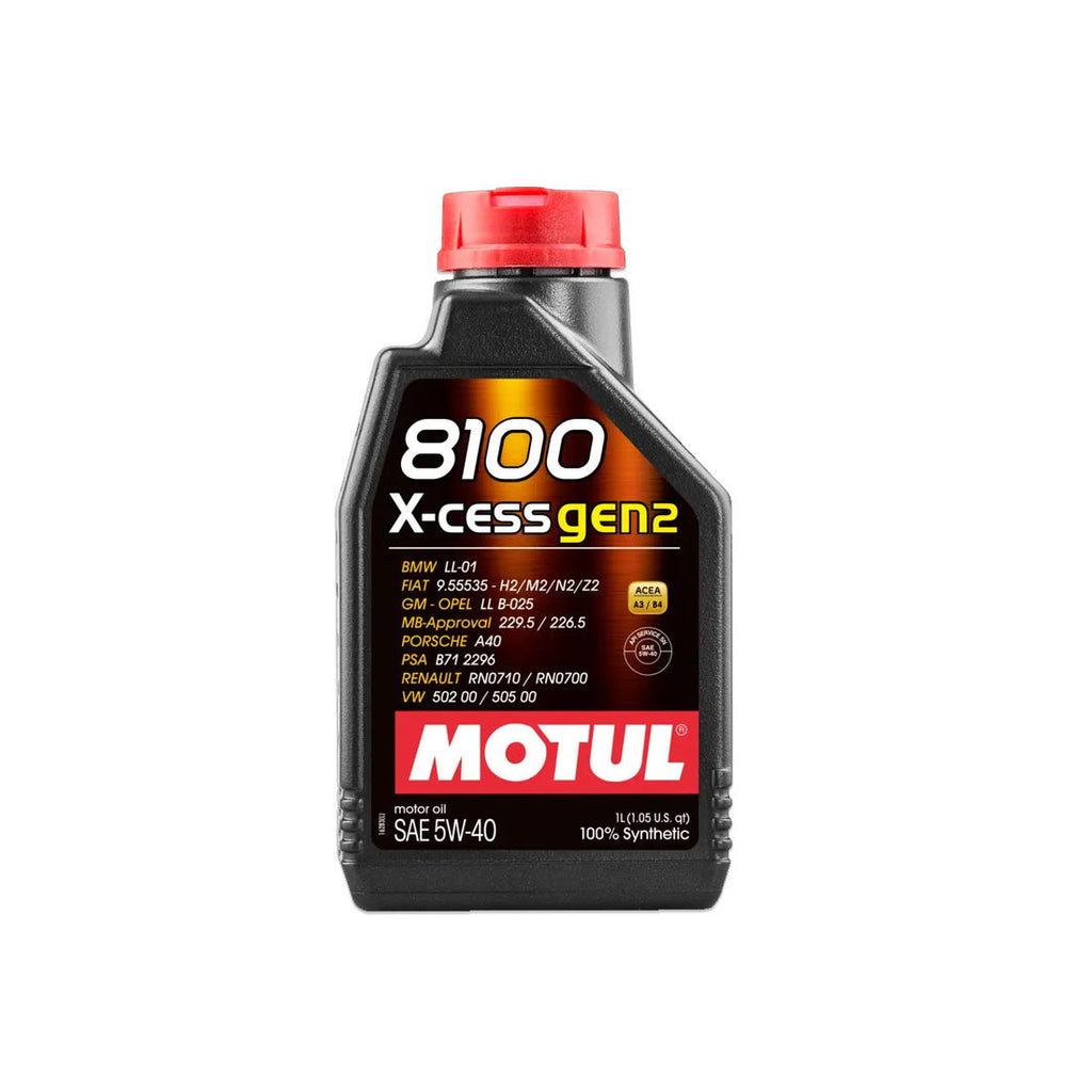 IAG MOTUL 6L 5W40 8100 X-CESS (Built Engine) Oil Change Package