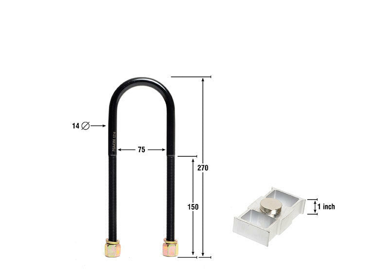 Whiteline Lowering Block Kit 1.0" - Ford Falcon AU, BA, BF, FG, FGX image 3