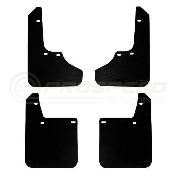 Rally Armor Basic Mud Flaps Black/Black Logo - Subaru Impreza/WRX/STI GC8/GF8 94-00