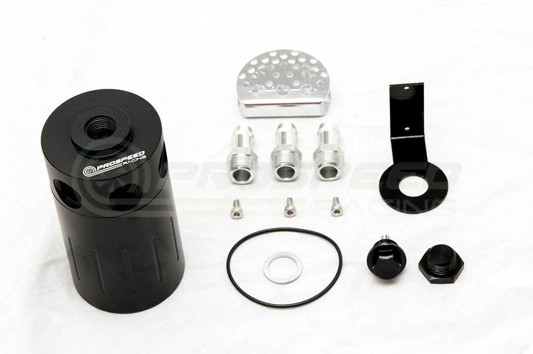 PSR Universal 3 Port Dual Baffled Catch Can/Air Oil Separator