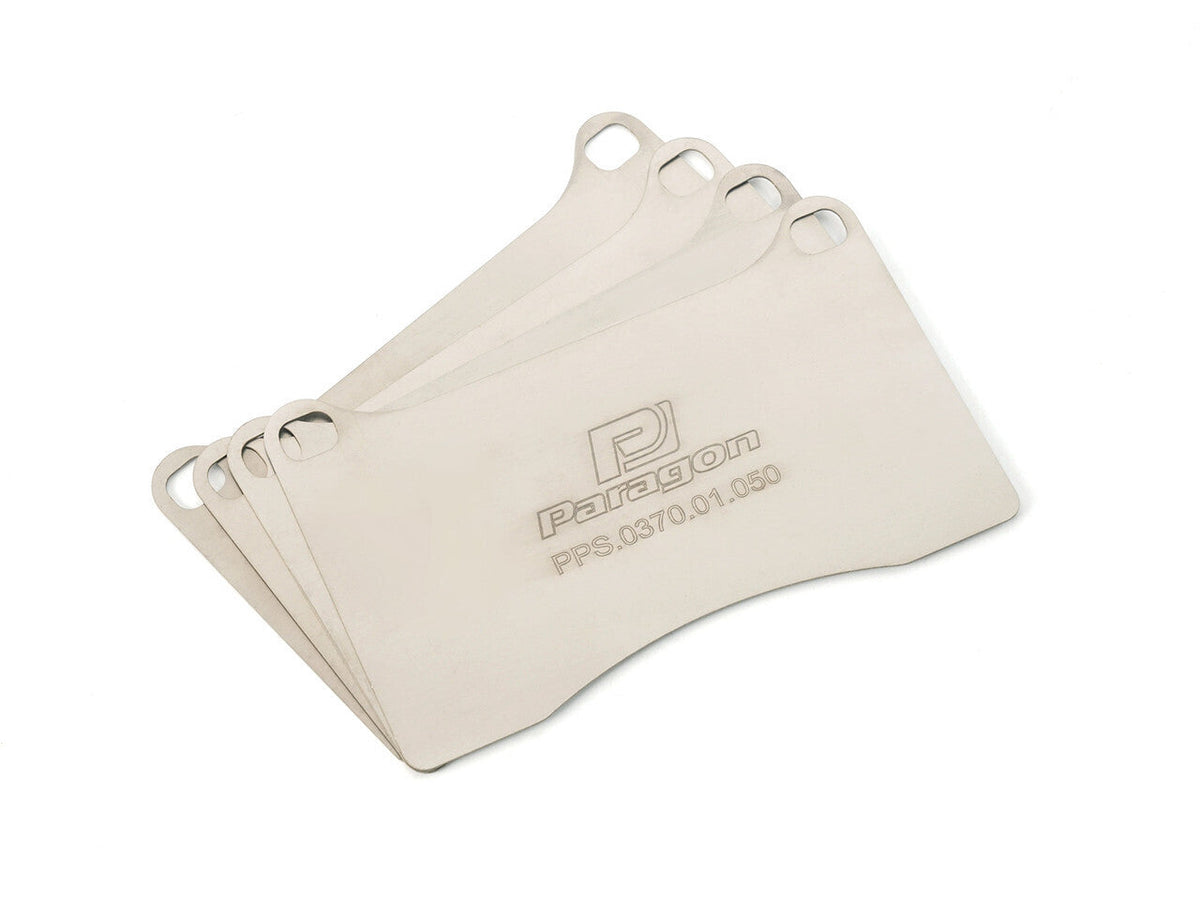 Paragon PPS370 Titanium Front Brake Pad Shims - STI/Evo/SS-V/FK8 Type-R/BRZ/86 (Brembo)