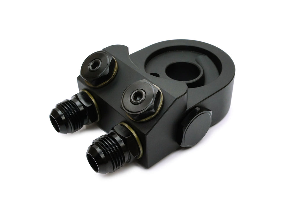 PSR Thermostatic 4-Port Oil Cooler Sandwich Plate w/10AN Fittings PSR-OSP-005 image 2