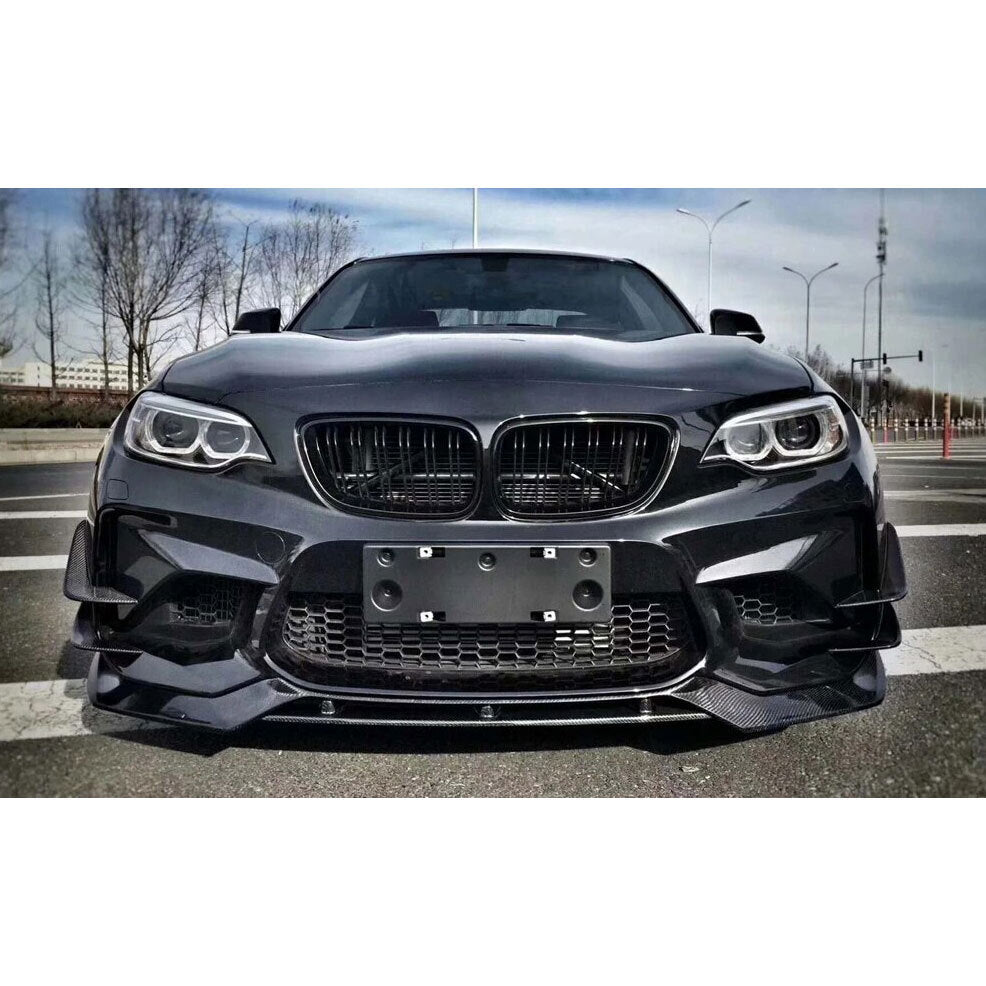 PSR Carbon Fibre 2 Piece Front Lip - BMW M2 F87 PSRBMWF87FL