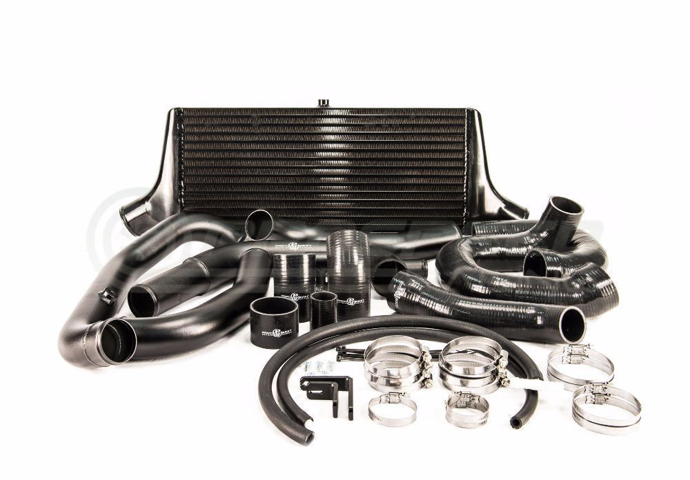 Process West Front Mount Intercooler Kit w/Black Core, Black Piping image 1