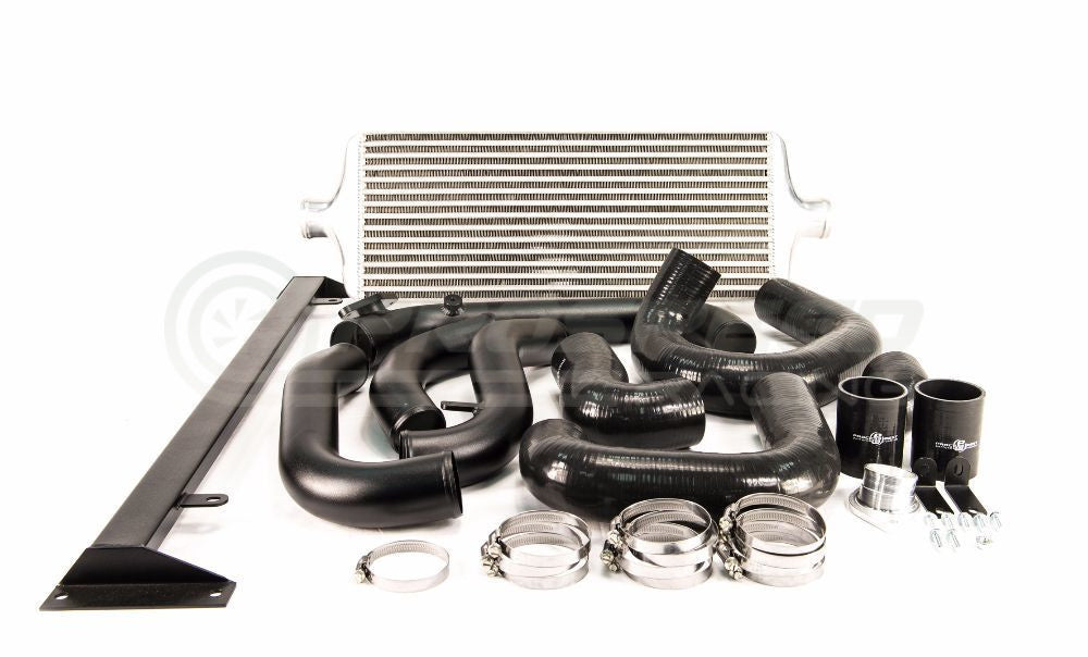 Process West Front Mount Intercooler Kit w/Silver Core, Black Piping image 1
