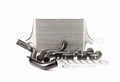 Process West Front Mount Intercooler Kit w/Black Core, Black Piping - Subaru WRX 08-14