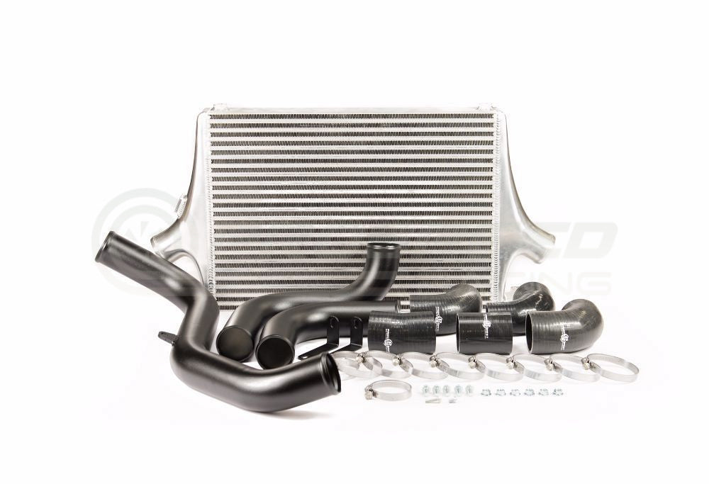 Process West Front Mount Intercooler Kit w/Black Core, Black Piping - Subaru WRX 08-14