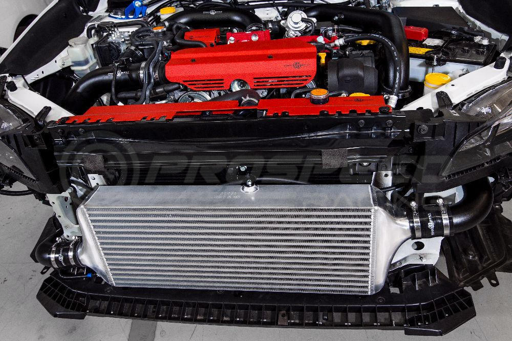 Process West Front Mount Intercooler Kit w/Black Core, Black Piping