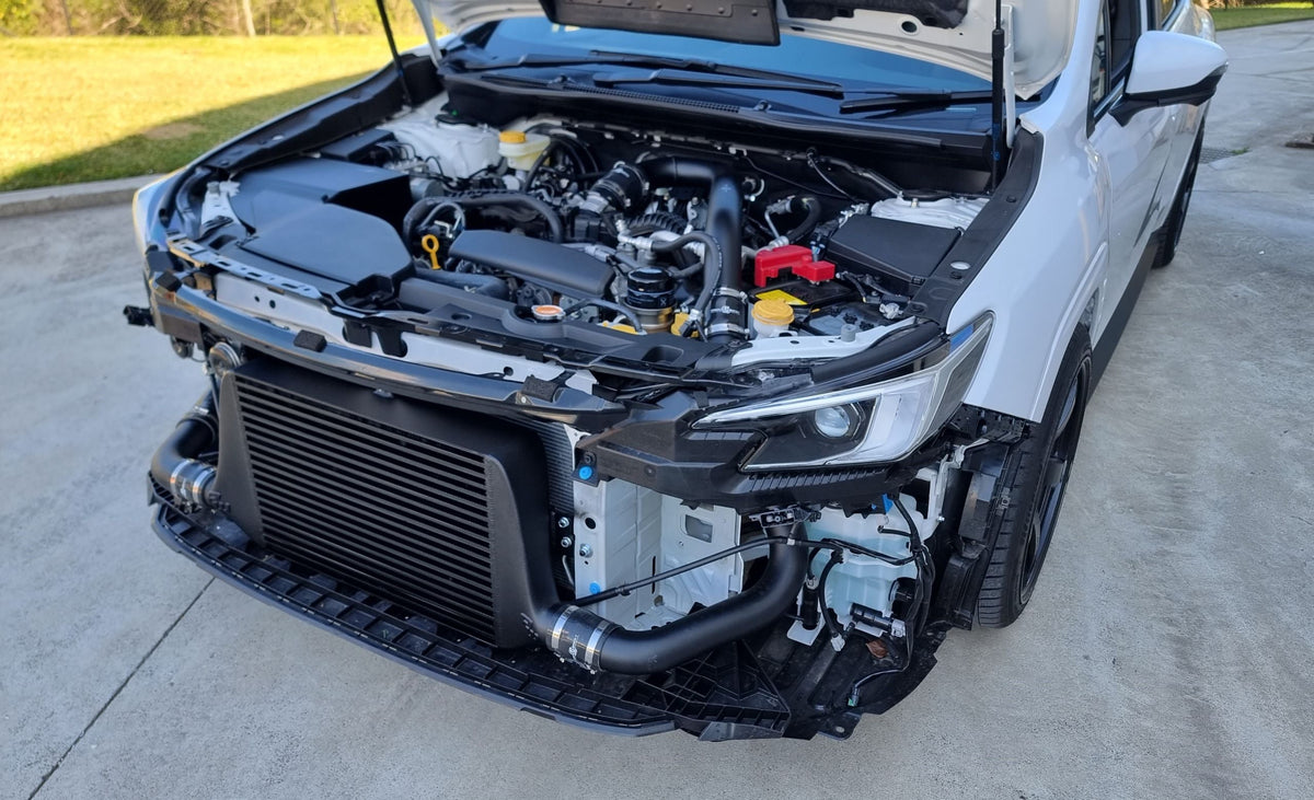 Process West Stage 2 100mm Front Mount Intercooler Kit w/Black Core - Suit PW Intake Manifold