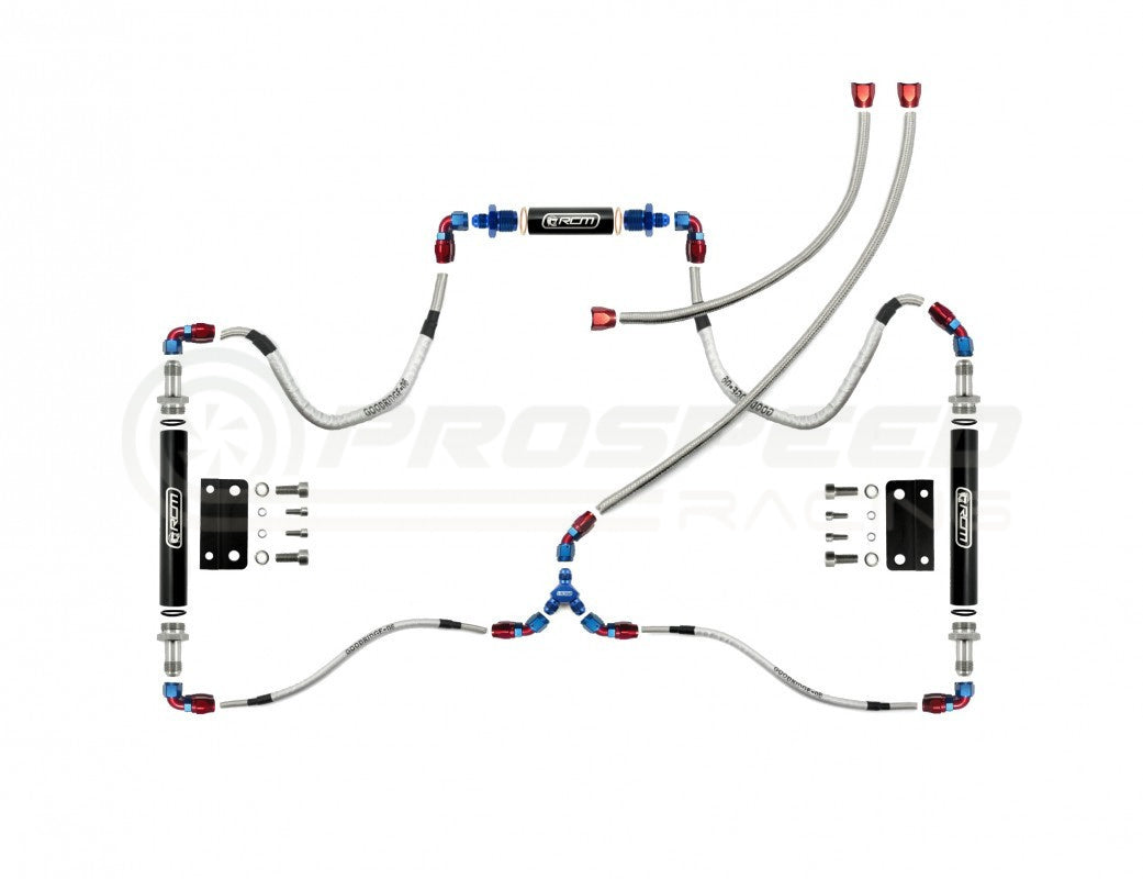 Roger Clark Motorsport Parallel Fuel Rail Kit Suit OEM Regulator