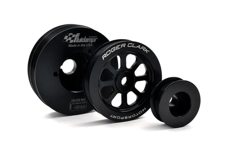 RCM Lightweight Ancillary Pulley Kit & Fluidampr w/ Air Con image 1