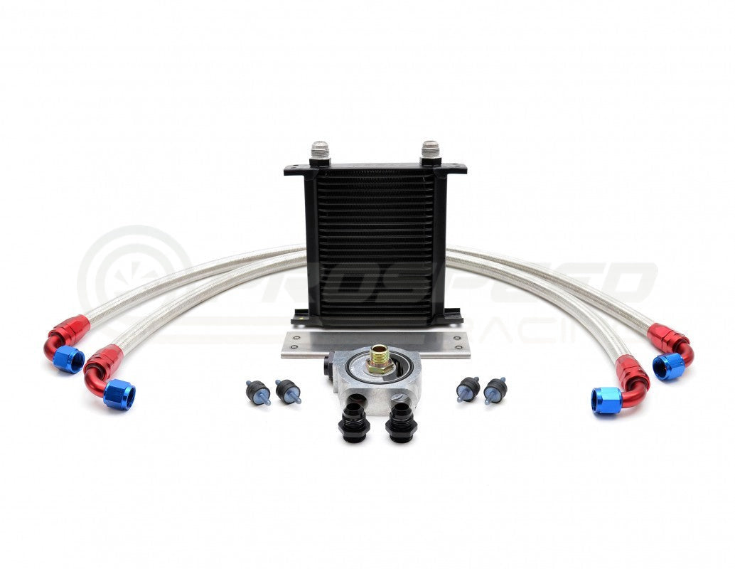 Roger Clark Motorsport Oil Cooler Kit Thermostatic Black Core image 1