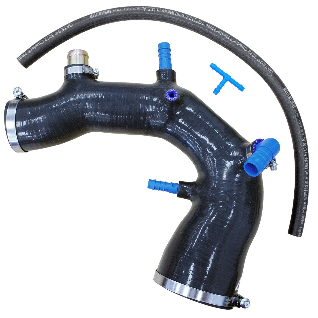 AVO 1 Piece Silicone Turbo Inlet/MAF Pipe Black image 2