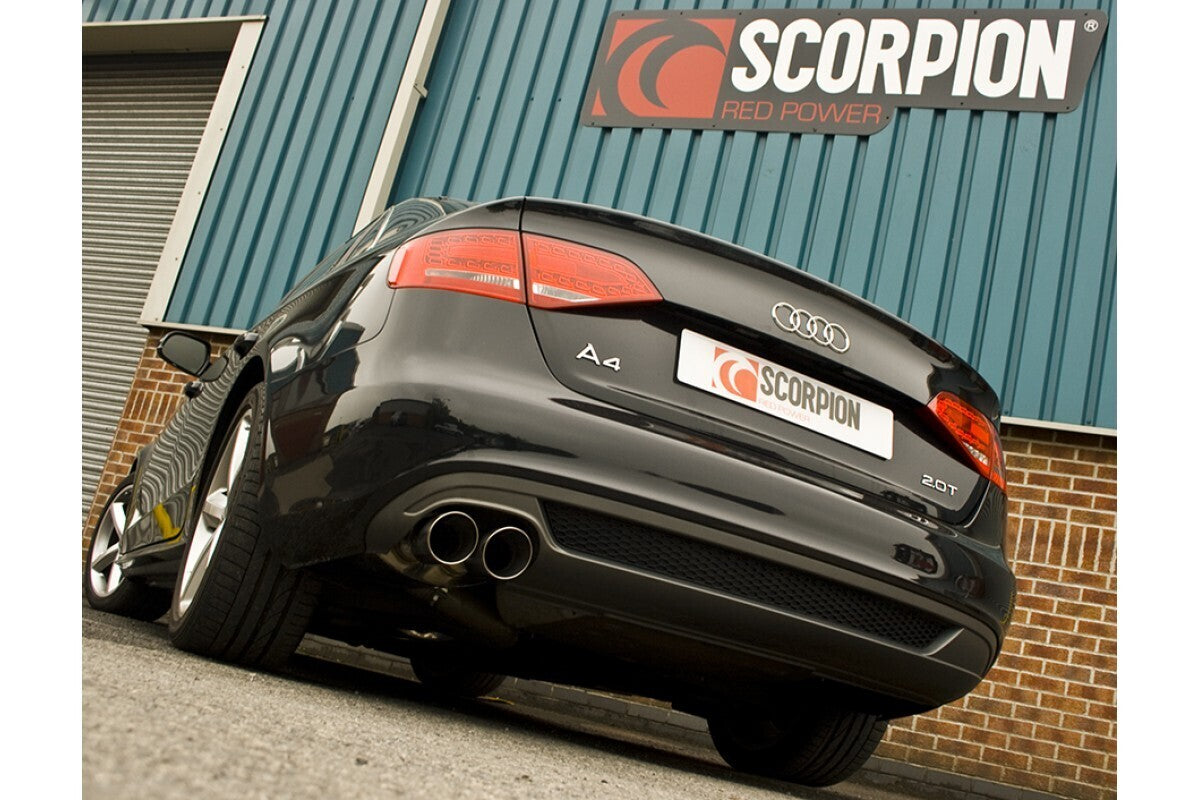 Scorpion Exhausts Cat Back Exhaust - Audi A4 B8 2.0 TFSI FWD, Pre-Facelift - SAU036