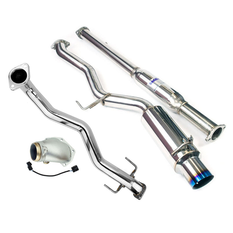 Invidia N1 Turbo Back Exhaust w/Metal Matrix Cat - Mitsubishi Evo 7-9 CT9A image 1