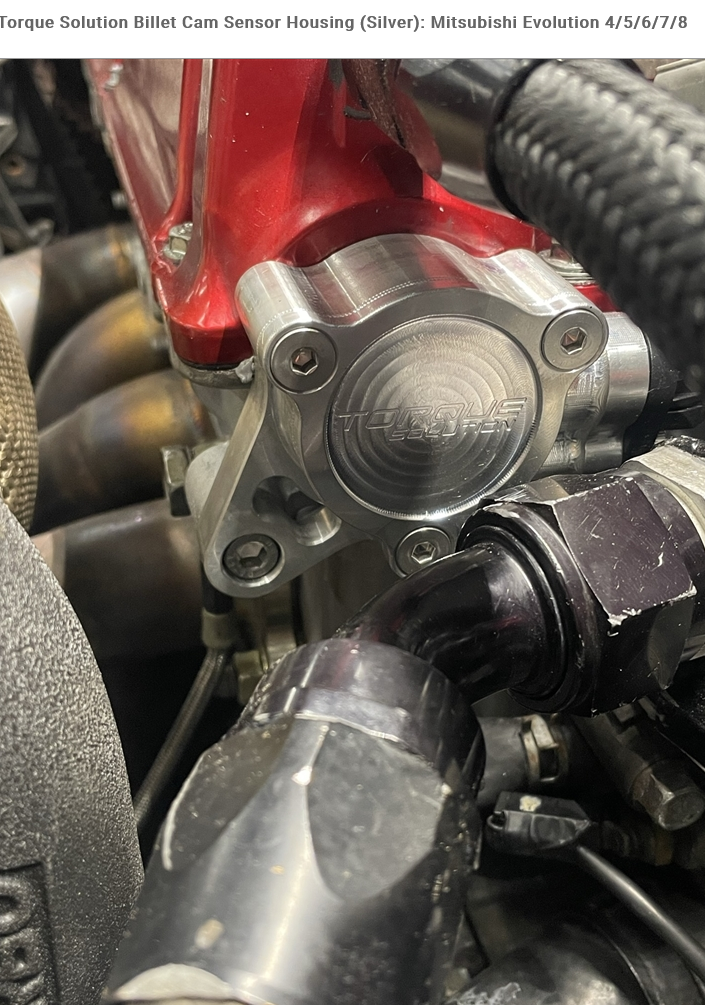 Torque Solution Billet Cam Sensor Housing Black